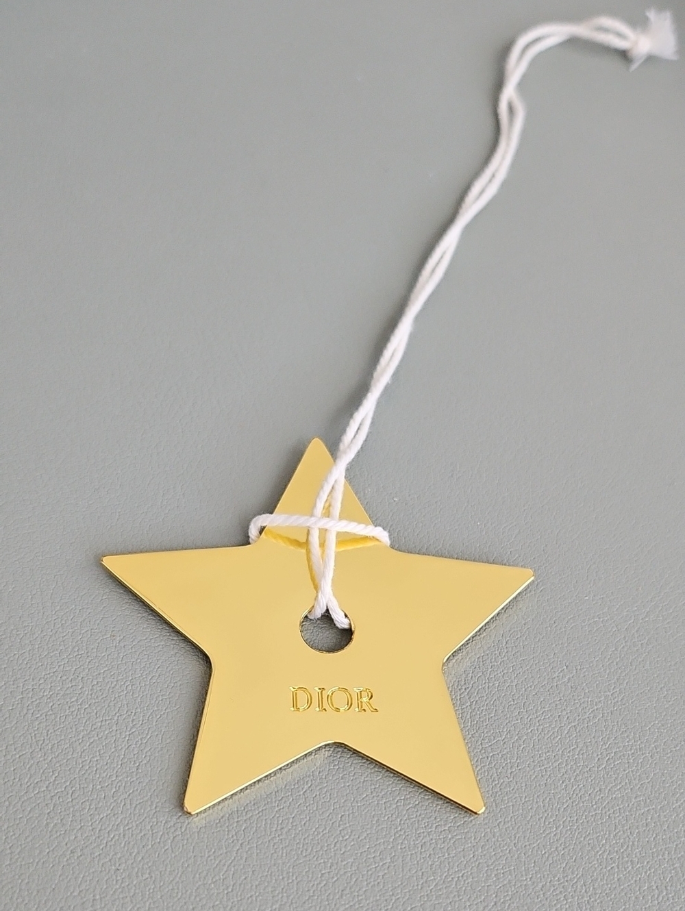 Dior Gold Star Tag VIP Bag Charm